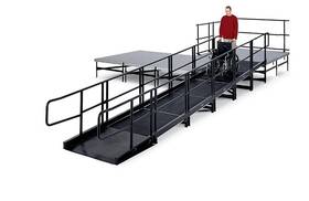 350414 Stageright 0-32 Inch Stage Ada Ramp Wheelchair And Loading Access Ramp- Concert Music
