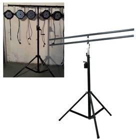 Techtongda 024151-1 16 Position Bar Lighting Crank Hand Light Stand Stage Bracket 5.9-13ft Load 80kg