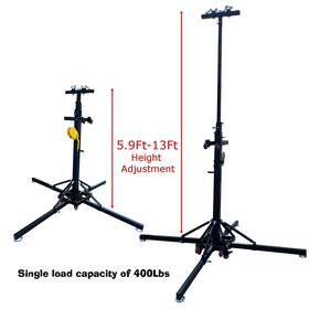 Techtongda L24w270 2pcs 13ft Heavy Duty Crank Stand Stage Lighting Lift Bracket Stability Chassis