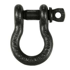 The Light Source Shackle-3/8 3/8 Screw Pin Shackle 1 Ton Black