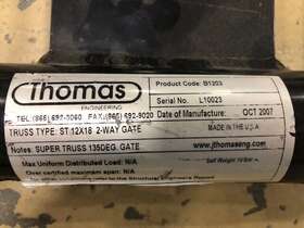 B1203 Thomas St Truss 135 Degree Gate Black