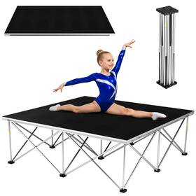 Toyandona W182307i198b10811 Portable 4ftx4ft Stage Platform Modular 48 Inch L X 16 H For Events Wedding Concert Us