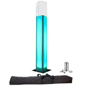 Trusst Speakertotem20 Glo Totem 2.0 Truss Tower With Scrim Cover And Ct-conspk Speaker Stand Ada