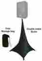 Tt-djc-b2 Sided Trestle Top Black Spandex Lycra Speaker Scrim Dj Tripod Stand Cover Double