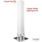 Unbranded 6 Foot White Totem Lighting Truss Stand Scrim Cover Sleeve Sock 6ft Closed Top 049008663114