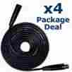 Xlr20 Skuvault Kits 4 New 20ft Xlr Cable Microphone Mic Cables Dj Lighting 675650001631