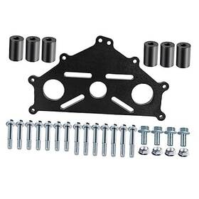 Em-1041-bk-mn Zibopar Engine Safe Stand Adapter Plate Compatible With Chevy Ls1 Duramax Bbc Sbc Black