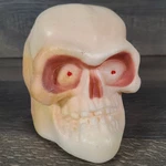 Rare Vintage 1990S Halloween Gemmy Shrillers Skull Head Light Up Eyes And Laughs. Fixed Price $74.95.