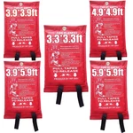Emergency Fire Blanket 3.9X3.9FT - 100% Fiberglass For Home & Kitchen Safety. Fixed Price $38.39.