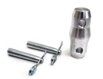 Global TRUSS-5002 Double Ended Conical Coupler W/shear Pin & Safety Clip,clamp. Fixed Price $21.49.
