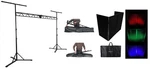 Rockville RLT8 10 Ft Portable Lighting Truss Stand W/flat-base Legs+dj Facade. Fixed Price $484.90.
