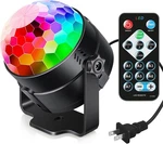 2 Luditek Sound Activated Party Lights W/remote Dj Lighting Disco Ball Strobe. Fixed Price $21.00.