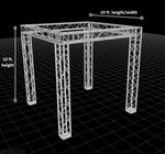 Cedarslink 10X10FT. Exhibition Module Tradeshow Booth Box Aluminum Truss System. Fixed Price $3999.99.