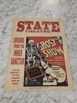 Vintage Ghost Show Poster State Theatre Spook Skeleton Horror Window Card. Fixed Price $1000.00.