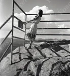 A22 Original Negative 1950'S Yosemite National Park Girl Guard Rail 990A. Fixed Price $9.25.