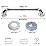 Bathroom Shower Grab Bar Handle Safety Rail Support Stainless Steel Lot. Fixed Price $231.26.