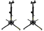 2PCS Heavy Duty Stage Lighting Truss 13FT Tower Lifter Crank Stand 440LBS. Fixed Price $1801.21.