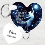 Cat Spirit, Memorial Heart Keychain With Gift Box: Your Sprit Dances Among The. Fixed Price $17.99.