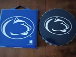 Penn State Nittany Lions Bottle Cap Wall Hanging & Stadium Seat Cushion.. Fixed Price $17.00.