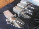 (4) Custom Pro Staging 4" Height Stage Leg Aluminum Adapter Plates Take 5"WHEELS. Fixed Price $29.99.