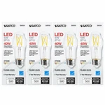 Satco S8559 Led BT15 Bulb 5.5W 40W 2700K Warm White E26 Filament 500 Lumens 4PX. Fixed Price $24.99.