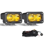 Pair Led Amber Wide Cornering Fog Light Flood Cube Pods Offroad Driving Wire. Fixed Price $43.95.