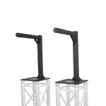 2 Prox Lighting Truss Mount Top Plates W/ Arm Black Coated For Stage Dj. Fixed Price $579.99.