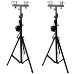 Two (2)XTRUSS 14FT Lighting Crank Stands 220 Lb & Universal Adapter Dj Pa Club. Fixed Price $639.99.