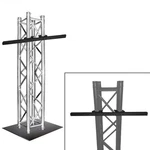 Global Truss 6.56FT Square Dj Segment SQ-4112 W/ Base Plate + Tv Mount. Fixed Price $684.40.