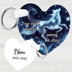 Dog Spirit, Memorial Heart Keychain With Gift Box: Your Sprit Dances Among The. Fixed Price $17.99.