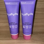 2-GLOBAL Beauty Care Cleansing Daily Face Wash New- Purple & Pink Tube 3 Oz. Fixed Price $5.19.