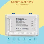 Sonoff 4 Channel Wifi Light Remote Control Switch Module Timer 10A Alexa, Google. Fixed Price $34.89.