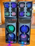 Technical Pro Xtwins Bluetooth Party Speakers W/flashing Led Lights & Remote!. Fixed Price $350.00.