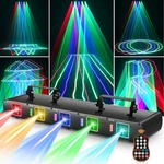 5 Lens Beam Rgbyc Dj Laser Stage Light Disco Party Bar Ktv Wedding W/remote. Fixed Price $135.99.