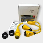 Marinco Eel Shorepower Y-adapter Cable 50A 125V To 2X 30A Female Y502-2-30. Fixed Price $168.99.