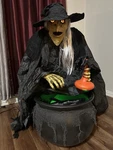 Spirit Halloween 3.9 Ft The Cauldroness Animatronic. Fixed Price $275.00.