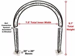Black Truss Arch Kit 9.7FT Height Mobile Portable Dj Lighting System Metal Bolts. Fixed Price $1199.99.