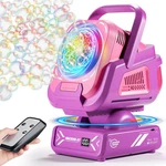 Bubble Machine With Remote Control, Automatic Rotation Rgb Lights, 1800MAH. Fixed Price $48.79.
