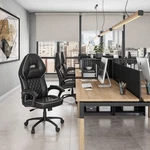 High Back Executive Racing Office Chair, Adjustable & Tilt Lock, Black. Fixed Price $247.78.