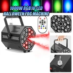 18LED Rgb Smoke Fog Machine 1000W Muticolor Party Wedding Stage Light W/remote. Fixed Price $38.82.