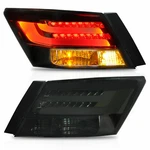 Customized Smoked Taillights With Led Running For 08-13 Honda Accord Sedan. Fixed Price $159.99.