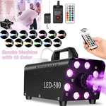 Fog Machine 12 Color 8 Leds 500W 2000CFM Wireless Remote Controls Smoke. Fixed Price $35.99.
