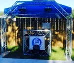 Global Truss 10FT X 8FT Aluminum Arch System W/ Carry Bag. Fixed Price $1000.00.