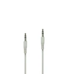 White 3.5MM Stereo 3FT Male To Mini Jack Port Extension Audio Aux Cable. Fixed Price $9.11.