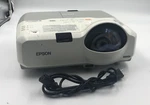 Epson 3LCD H449A Projector 1280X800 Bad Lamp W/power Cord No Remote (tested). Fixed Price $70.00.