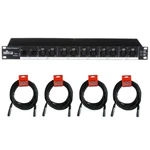 Chauvet Dj Data Stream DMX-512 Optical Splitter With (4) Xlr-xlr Cable Bundle. Fixed Price $209.99.