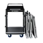 Proreck 14UT 20" Slant Mixer Rack Side Table Dj Road Case Casters. Fixed Price $409.99.