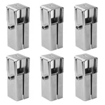 YIDU69Q Pcs 1" Split Square Tube Connector, Stainless Steel 2 Way, Silver. Fixed Price $29.70.