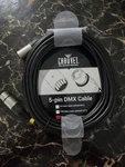 Chauvet Black Cable Xlr 5-PIN Female To Round Mpn DMX5P25FT. Fixed Price $25.00.