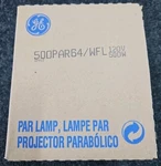 500PAR64/WFL 120V 500W - Ge Wide Flood. Fixed Price $22.38.